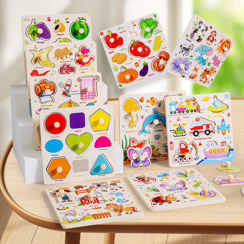 Woodworking Jigsaw - Montessori Wooden Puzzles Toys For Children