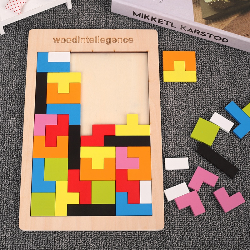 Woodworking Jigsaw - New 1 Set Wooden Blocks Puzzle