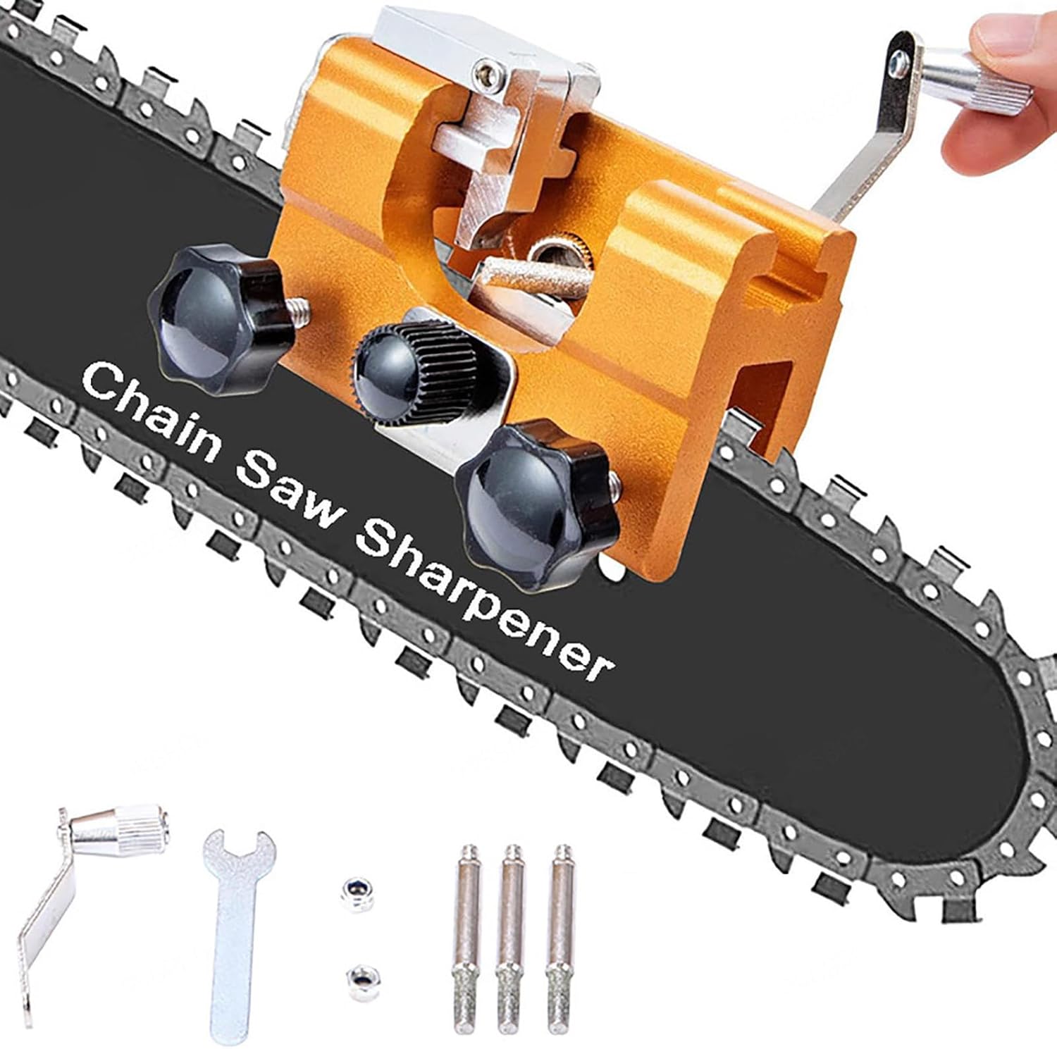 Woodworking Jigsaw - Portable Manual Chain Saw Blade Sharpener