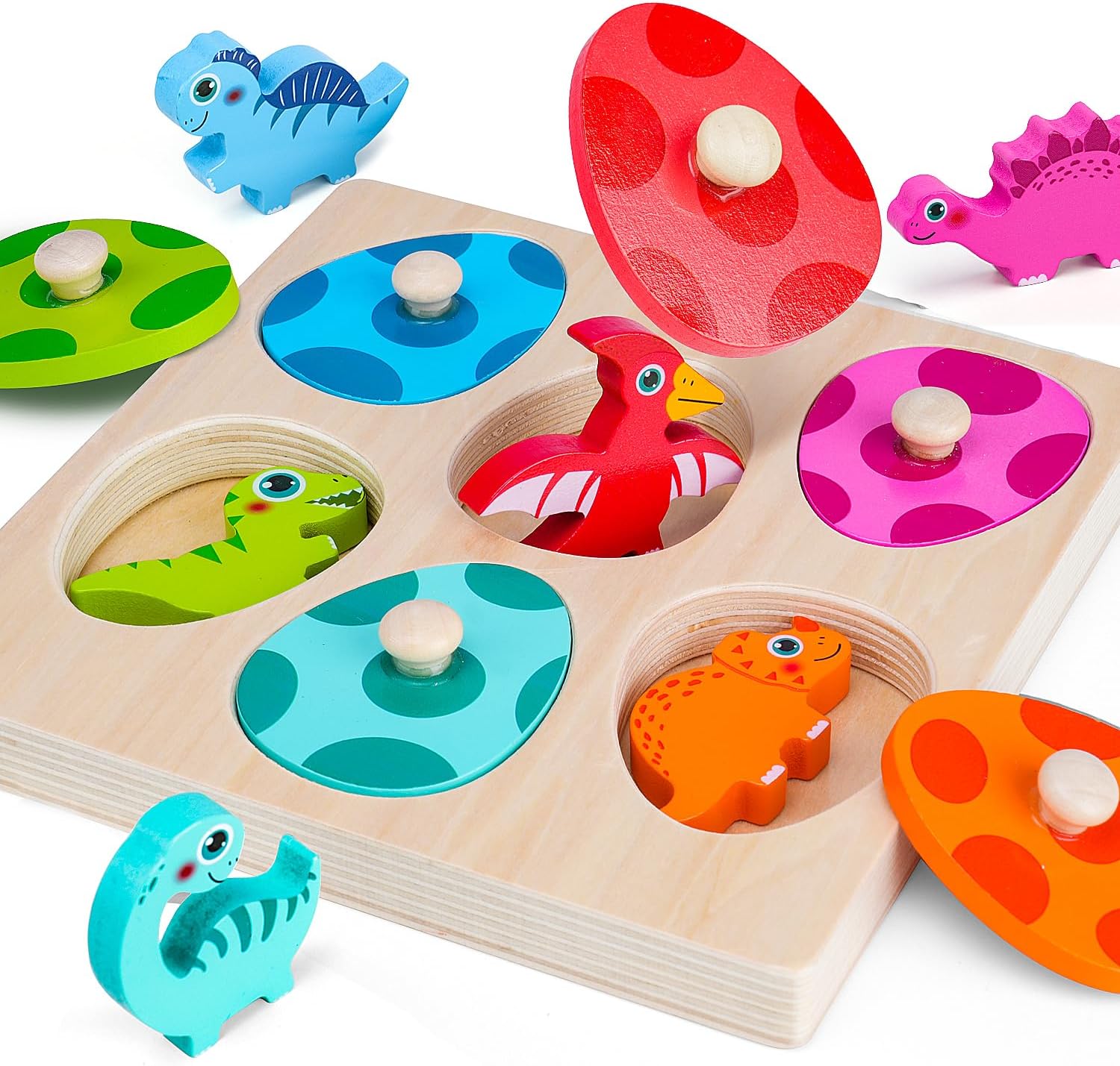 Woodworking Jigsaw - Wooden Dinosaur Jigsaw Puzzle Toys Montessori