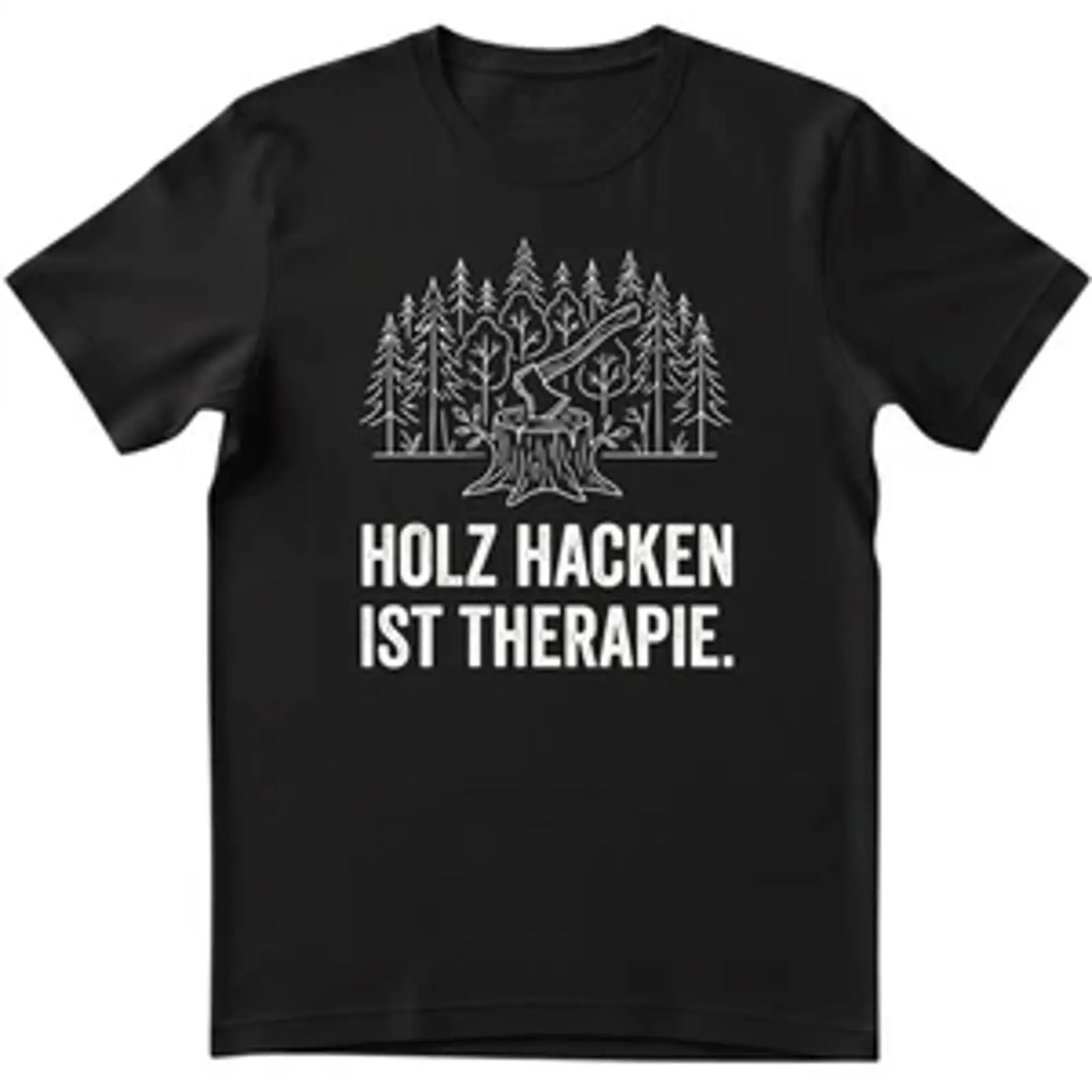 Men's T shirt quot Chopping wo - Woodworking Therapy recension och pris