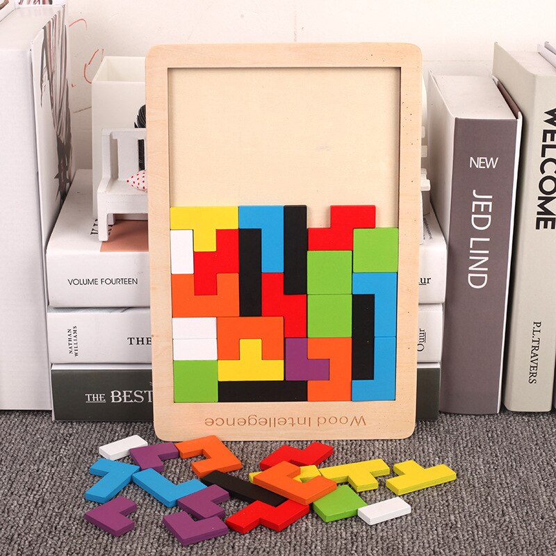 New 1 Set Wooden Blocks Puzzle - Woodworking Jigsaw recension och pris