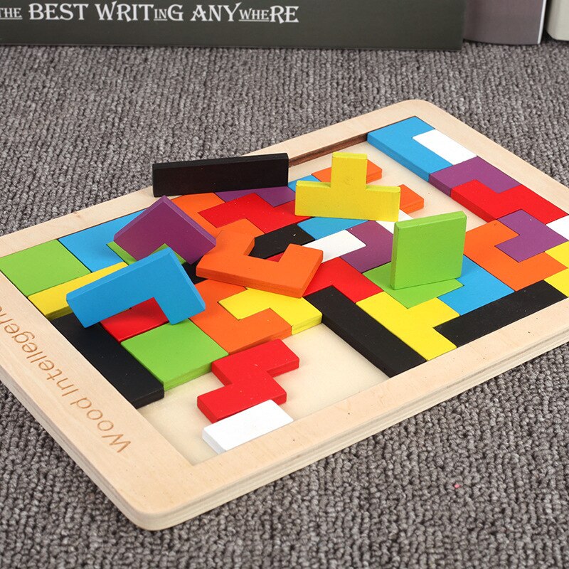 New 1 Set Wooden Blocks Puzzle - Woodworking Jigsaw recension och pris