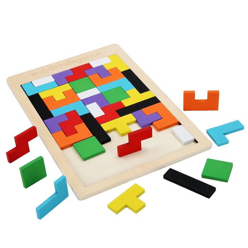 New 1 Set Wooden Blocks Puzzle - Woodworking Jigsaw recension och pris