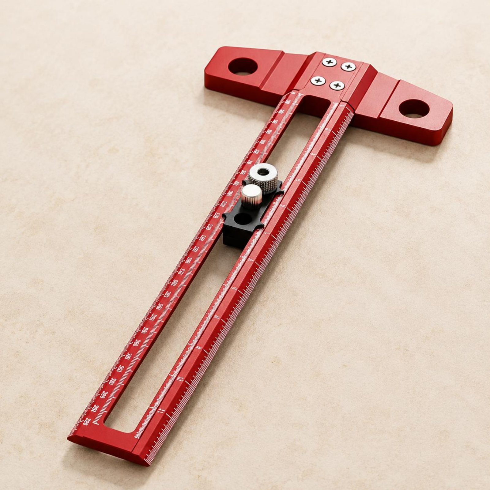 T-Square Ruler Drill Hole Guid - Woodworking Workshop Design recension och pris