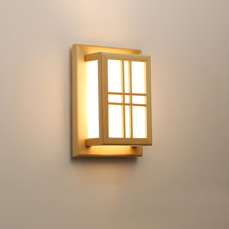 Japanese Style Wall Lamp Solid - Woodworking Japanese recension och pris