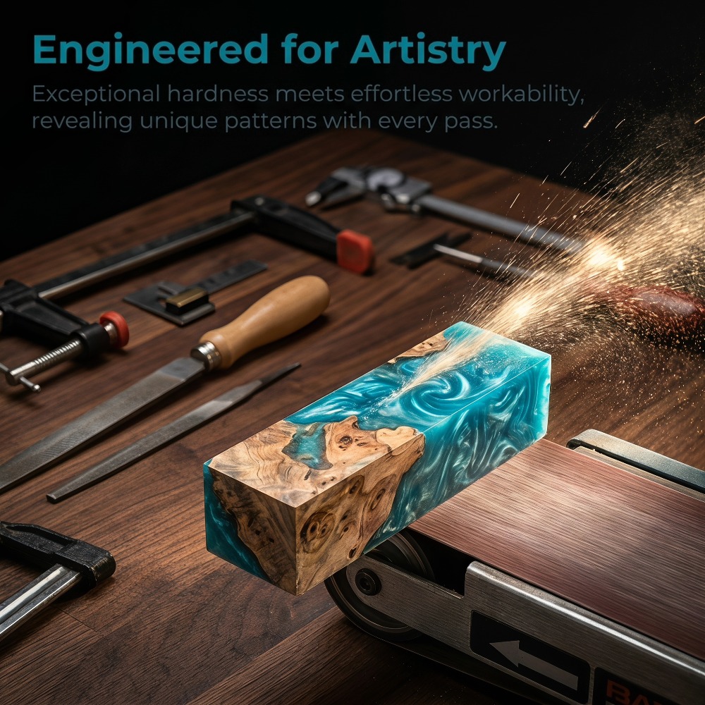 Marbled Epoxy Resin Burl Wood  - Woodworking Epoxy recension och pris