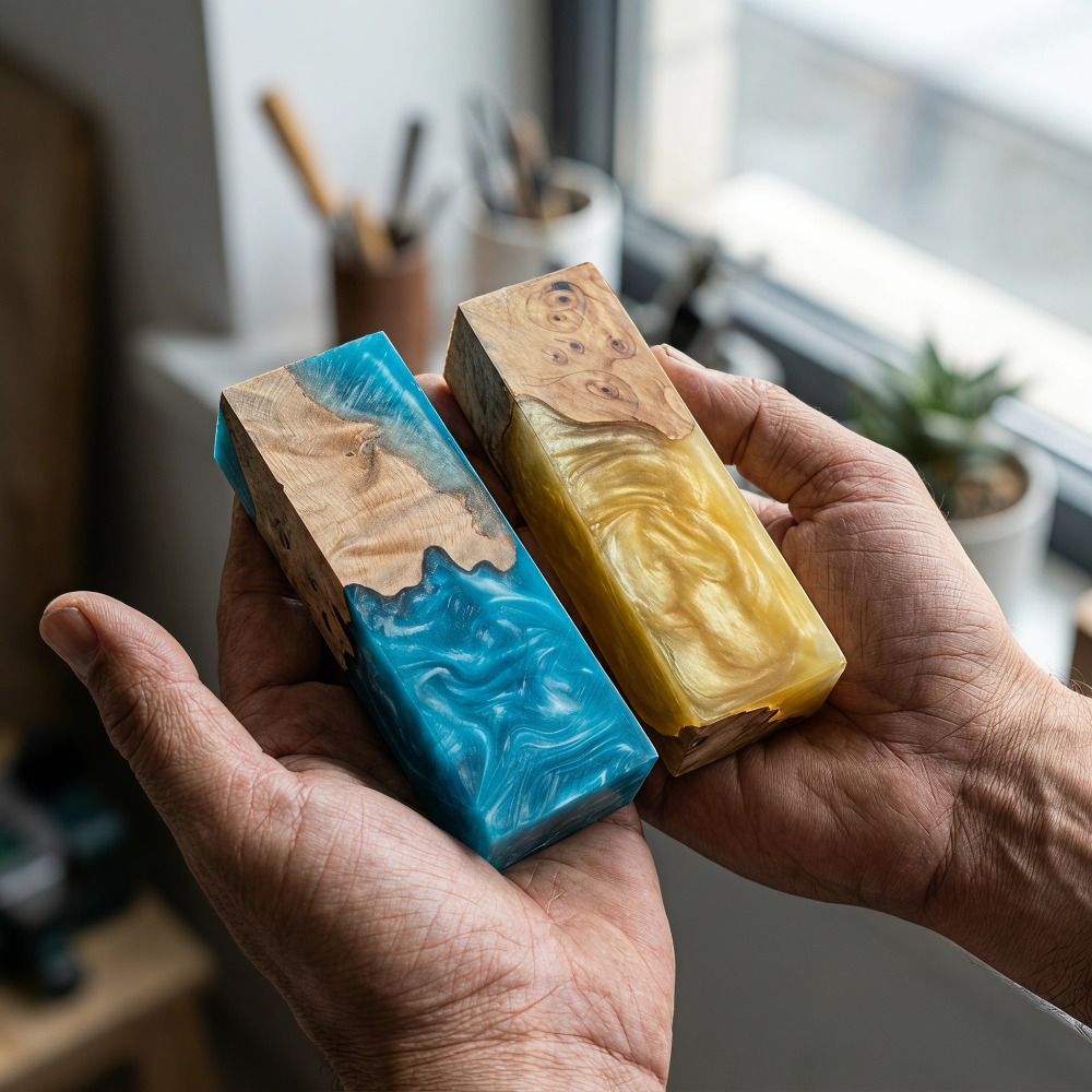 Marbled Epoxy Resin Burl Wood  - Woodworking Epoxy recension och pris