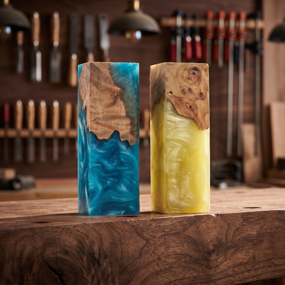 Marbled Epoxy Resin Burl Wood  - Woodworking Epoxy recension och pris
