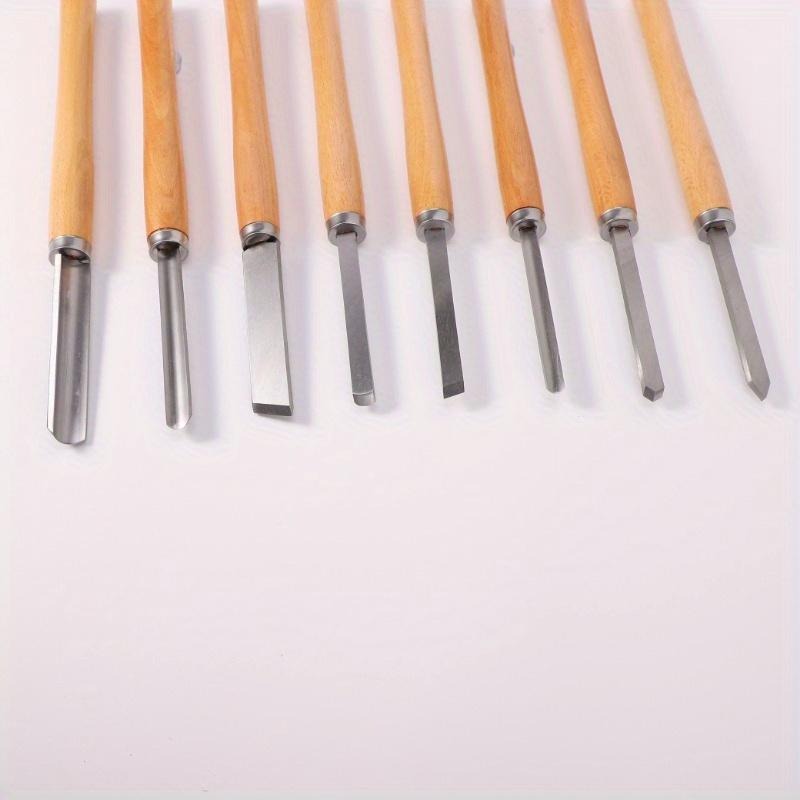 8Pcs Professional Wood Turning - Skew Chisel Wood recension och pris