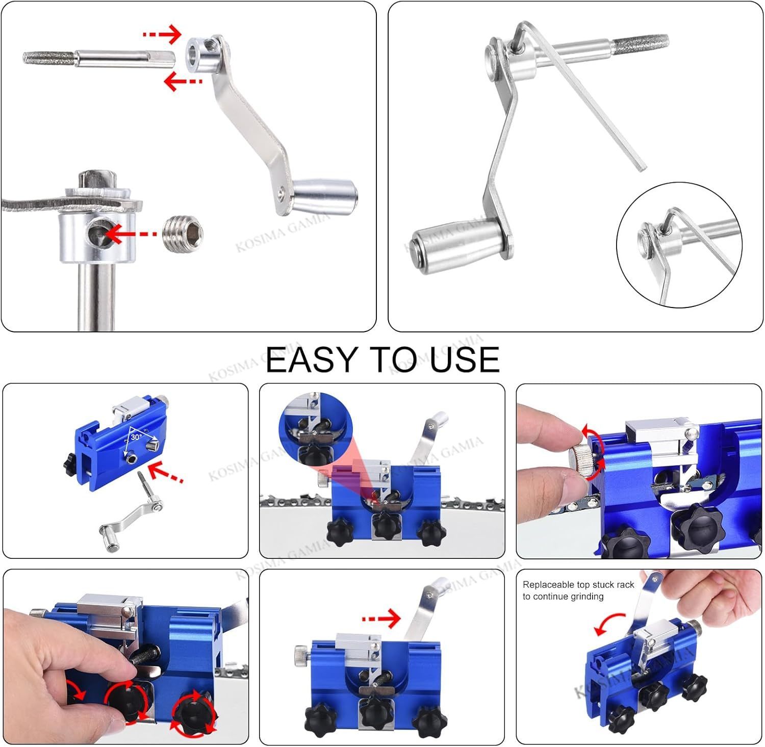 Portable Manual Chain Saw Blad - Woodworking Jigsaw recension och pris