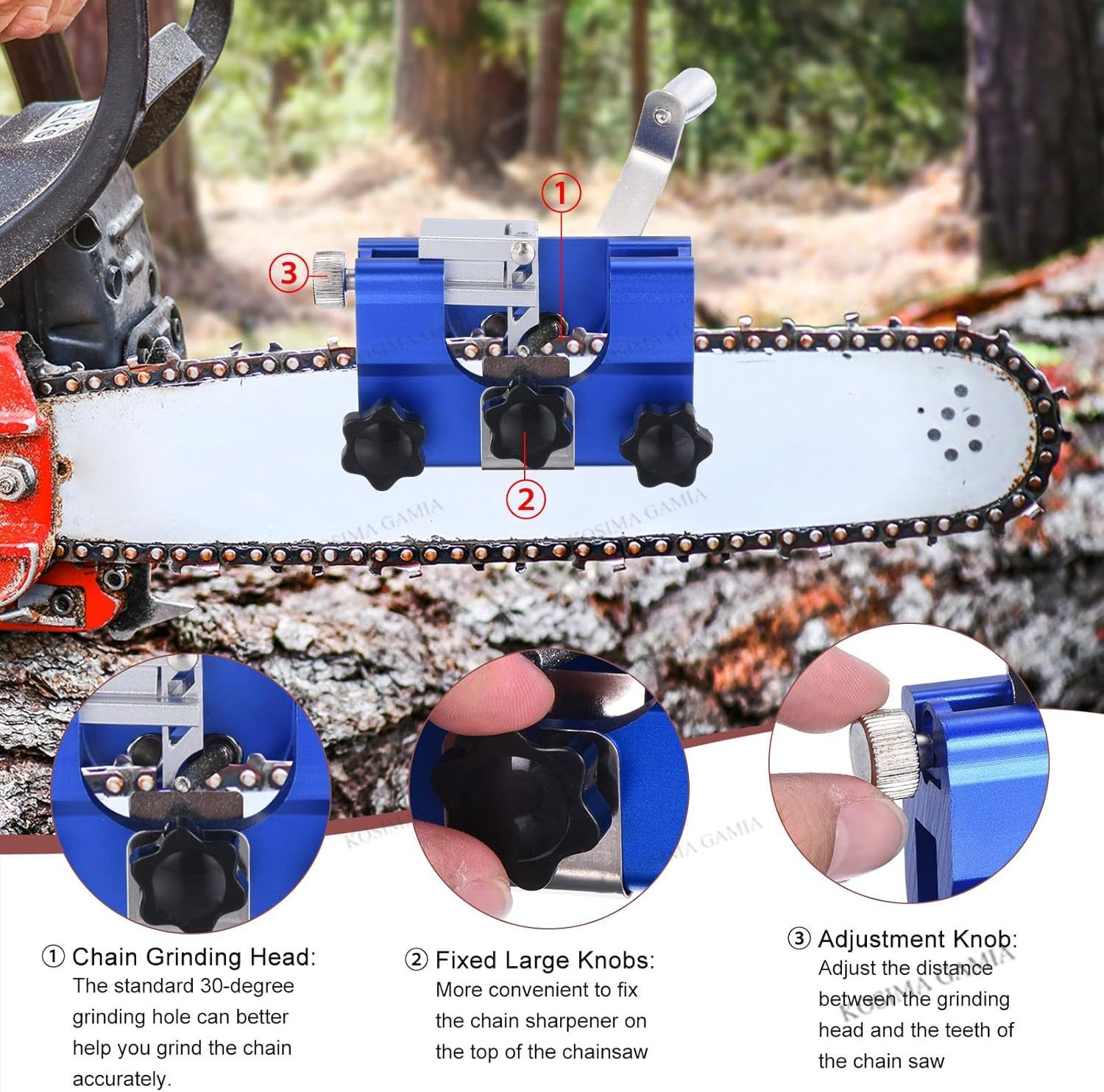 Portable Manual Chain Saw Blad - Woodworking Jigsaw recension och pris