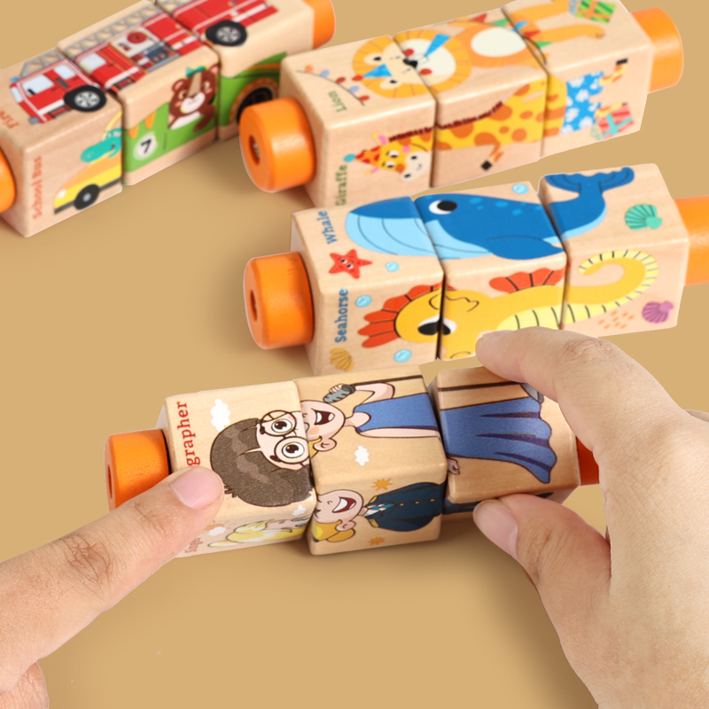 Baby Wooden Rotating Jigsaw Pu - Woodworking Jigsaw recension och pris
