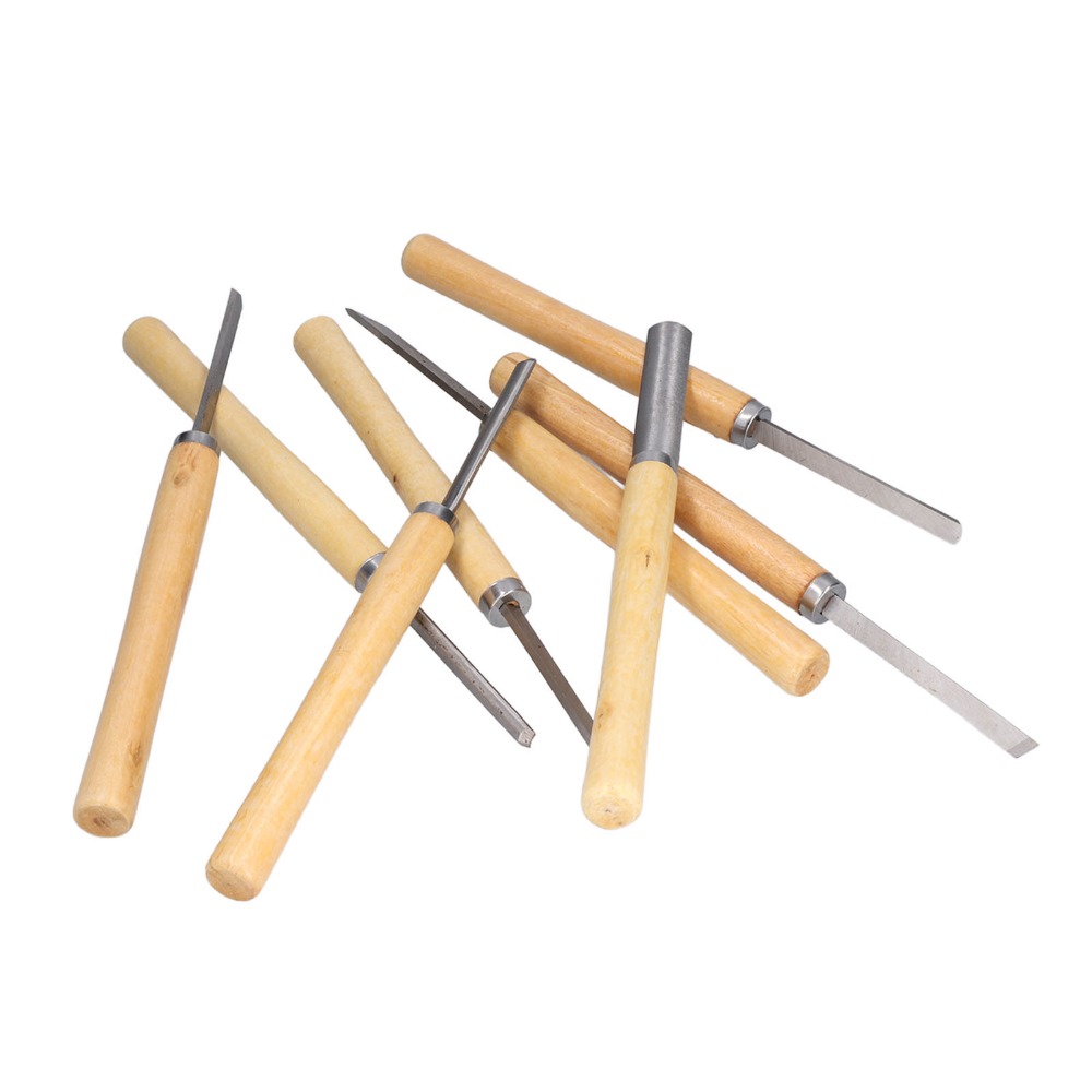 8PCS HSS Steel Wood Turning Ch - Skew Chisel Wood recension och pris
