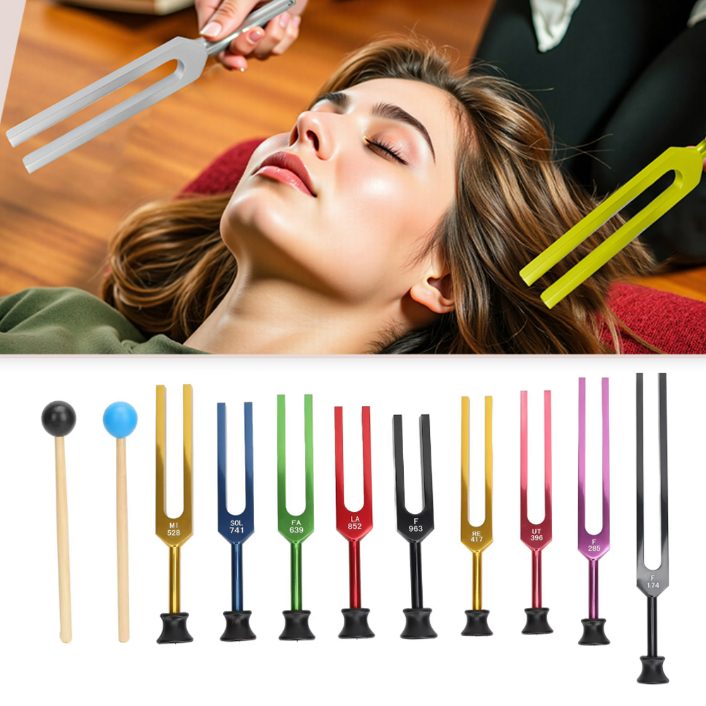 9PCS Unweighted Tuning Fork Se - Woodworking Therapy recension och pris