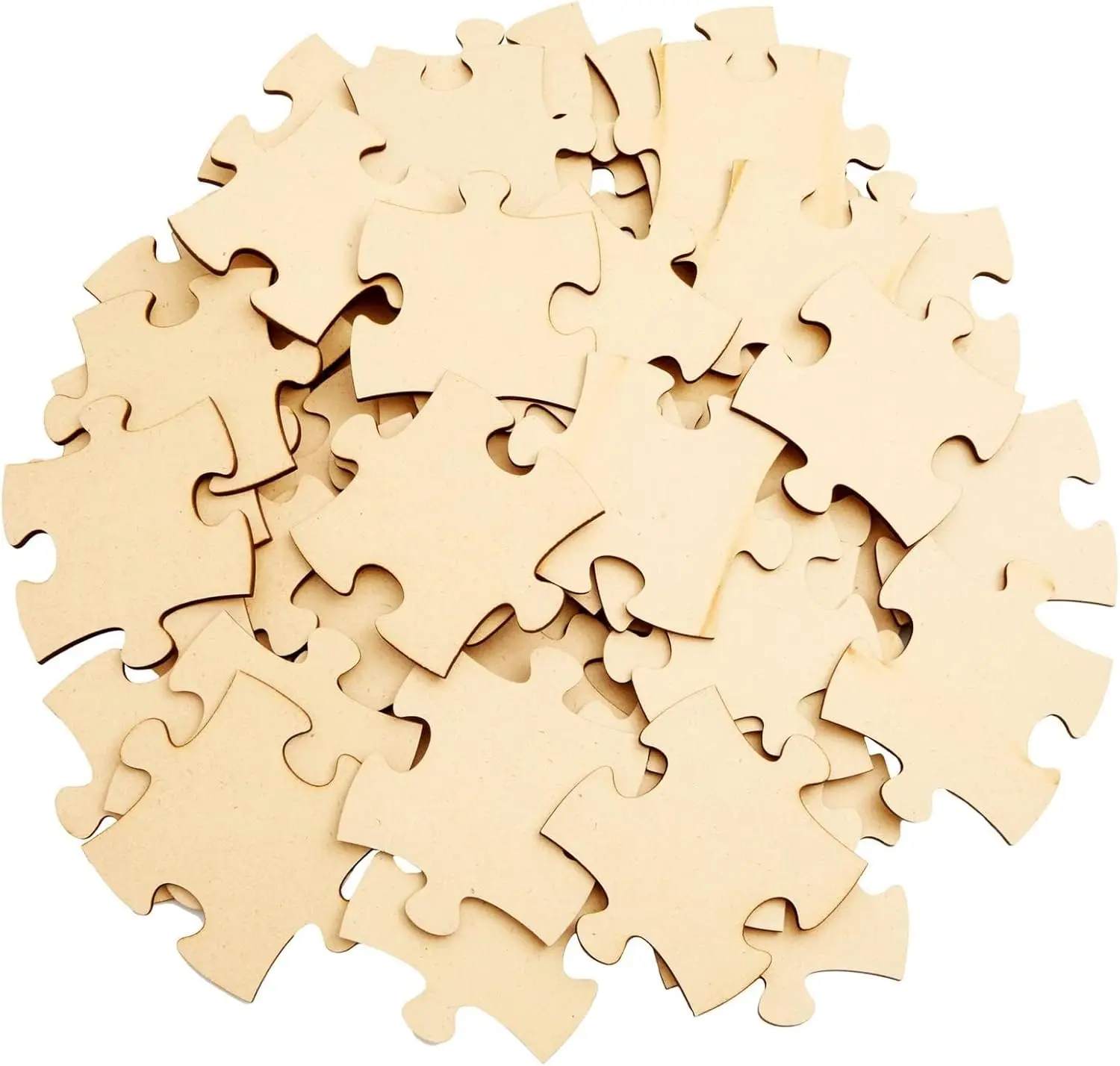 Natural Brown MDF Blank Puzzle - Woodworking Jigsaw recension och pris