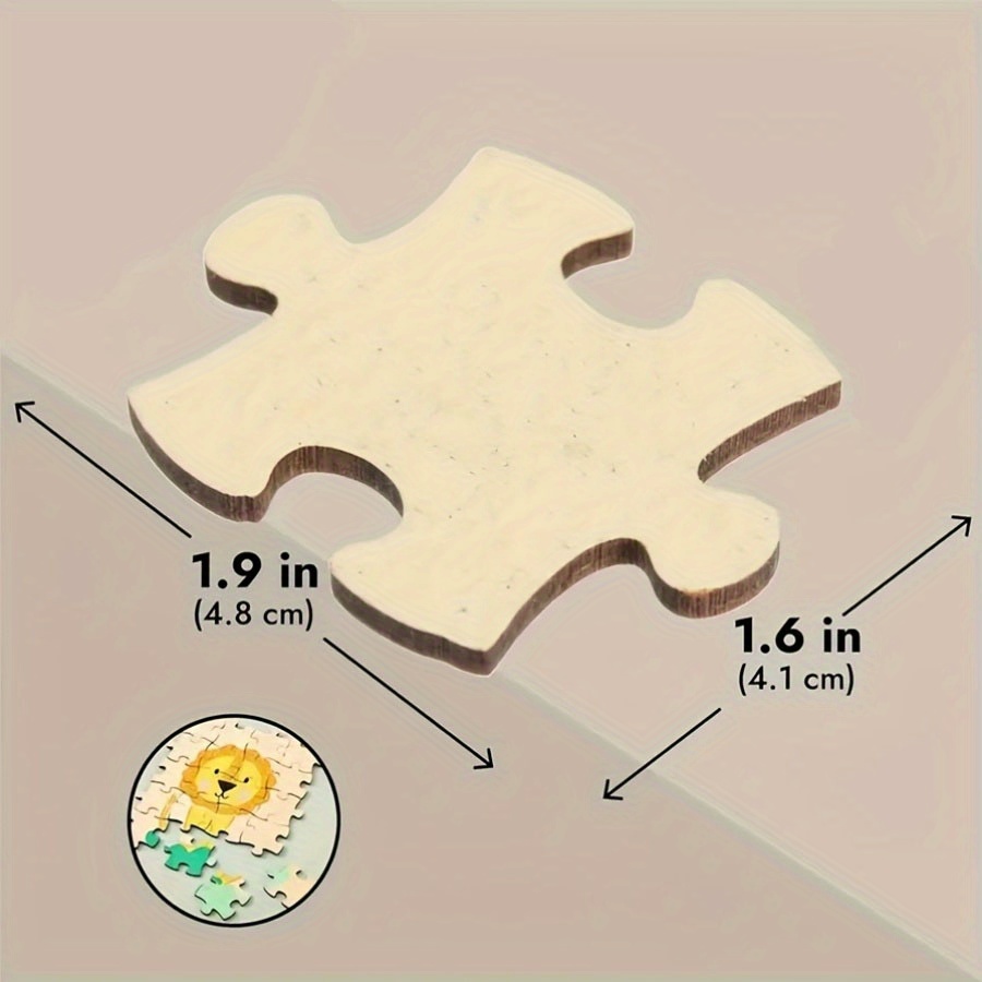 Natural Brown MDF Blank Puzzle - Woodworking Jigsaw recension och pris