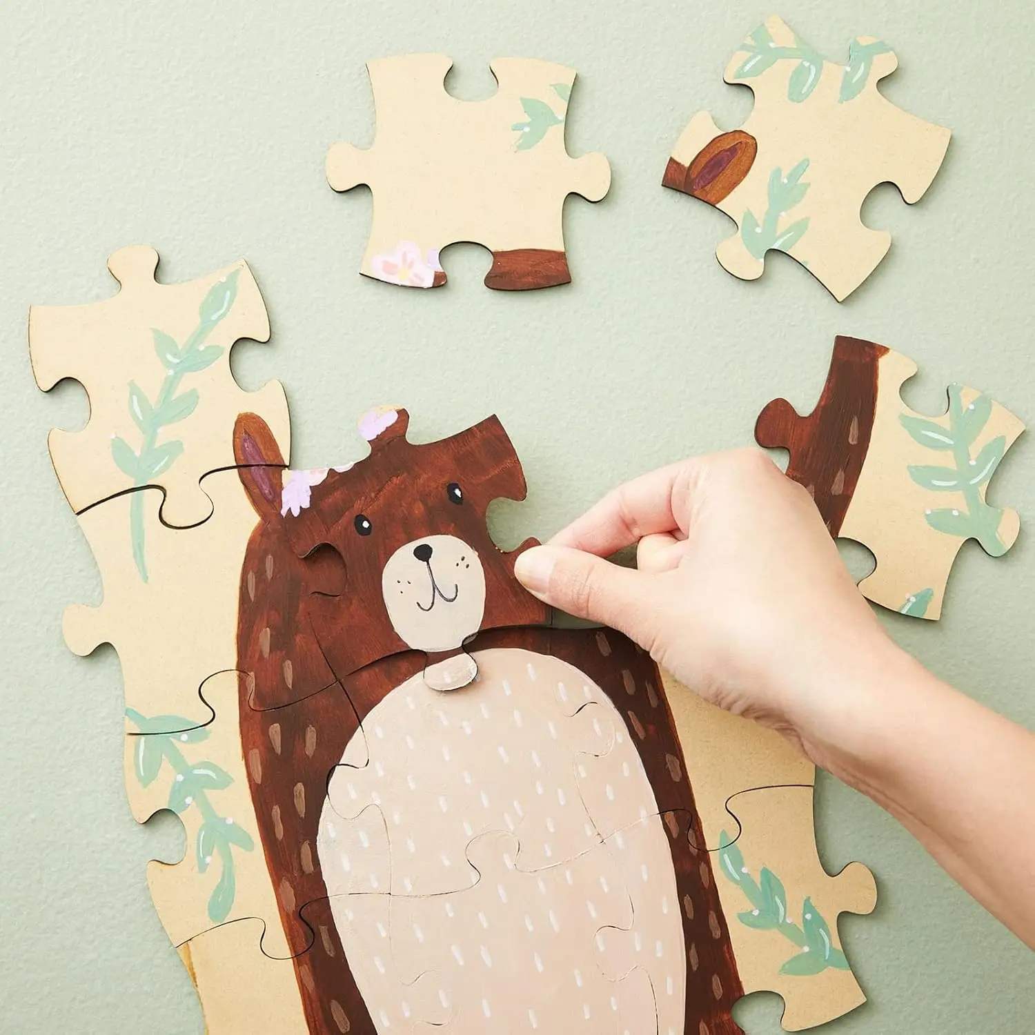 Natural Brown MDF Blank Puzzle - Woodworking Jigsaw recension och pris